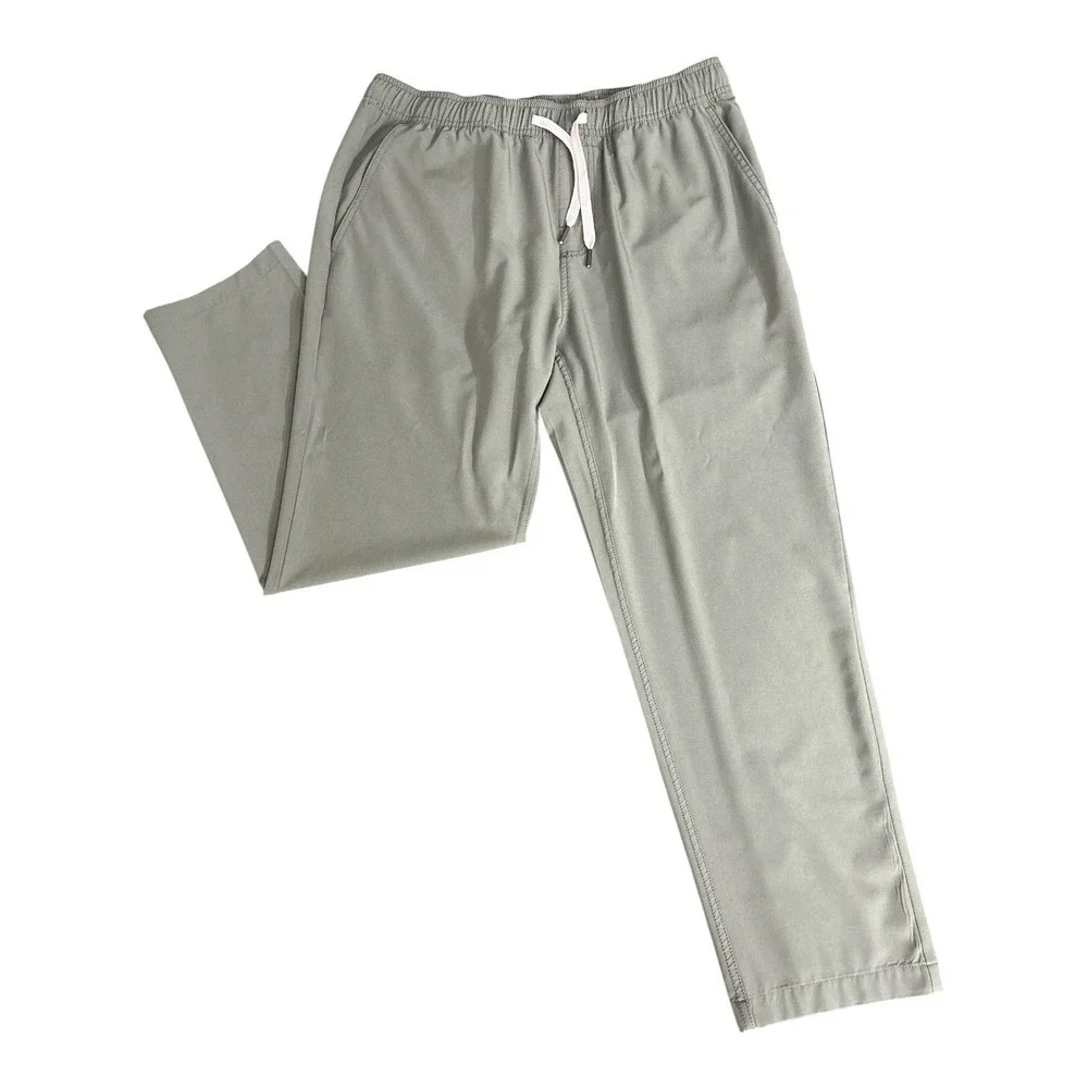 Fair Harbor Men's Lg The One Pant Green Performance Stretch Athleisure Quick Dry